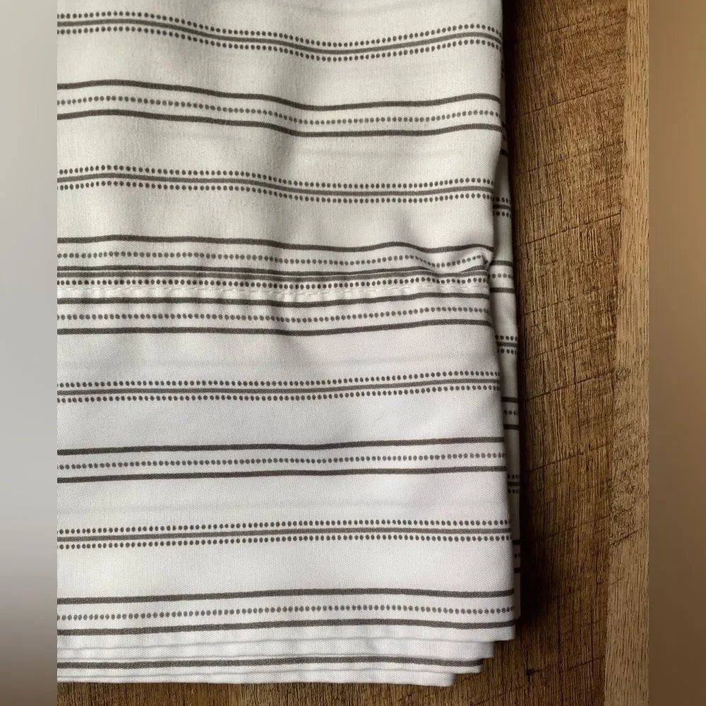 Charisma Taupe-Brown  and White Striped Bed Pillow Cases